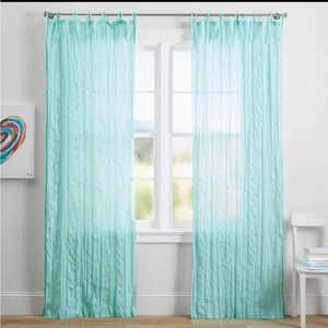 NEW Pottery Barn Teen twist tie panels curtains drapes size 40x 108.